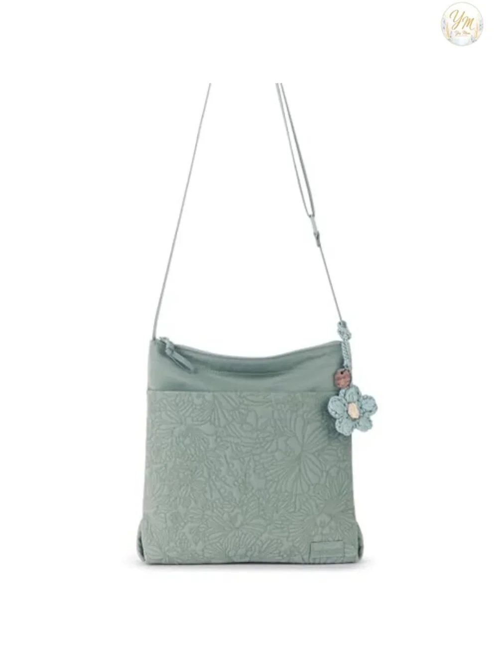 Sakroots Banyan Basic Crossbody Bag - Recycled Eco-Twill, Adjustable Strap,